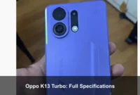 Oppo K13 Turbo: Full Specifications Oppo K13 Turbo: Full Specifications