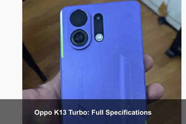 Oppo K13 Turbo: Full Specifications