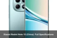 Xiaomi Redmi Note 15 (China): Full Specifications