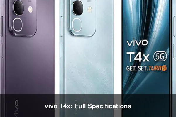 vivo T4x: Full Specifications