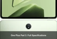 One Plus Pad 3: Full Specifications