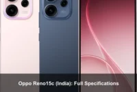 Oppo Reno15c (India): Full Specifications