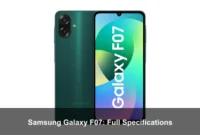 Samsung Galaxy F07: Full Specifications