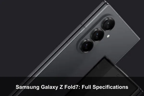 Samsung Galaxy Z Fold7: Full Specifications
