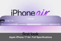 Apple iPhone 17 Air: Full Specifications