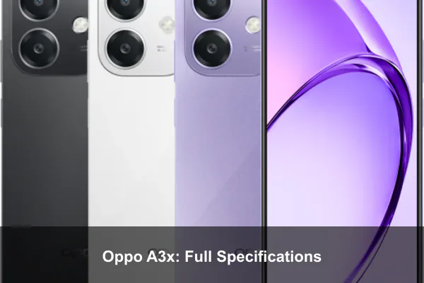 Oppo A3x: Full Specifications