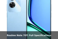 Realme Note 70T: Full Specifications