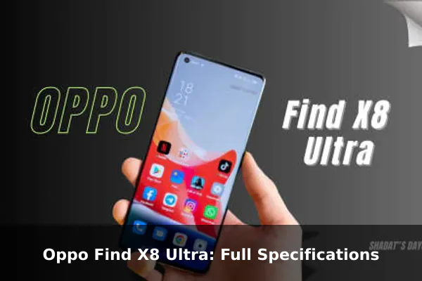 Oppo Find X8 Ultra: Full Specifications