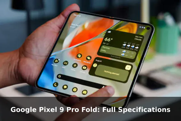 Google Pixel 9 Pro Fold: Full Specifications