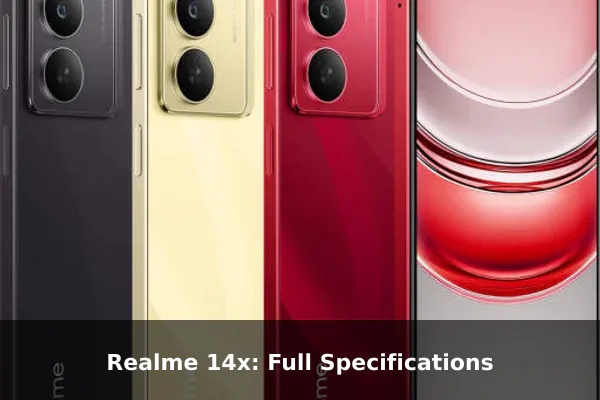 Realme 14x: Full Specifications