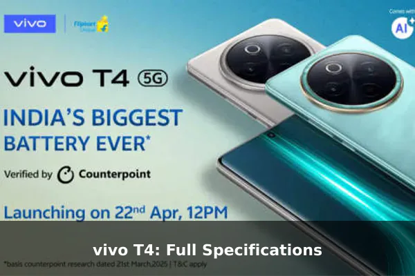 vivo T4: Full Specifications