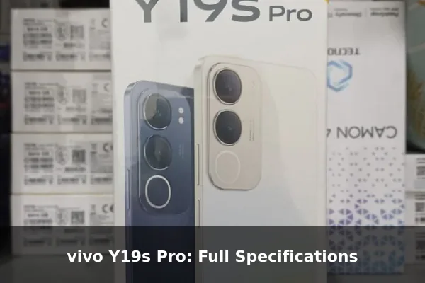 vivo Y19s Pro: Full Specifications
