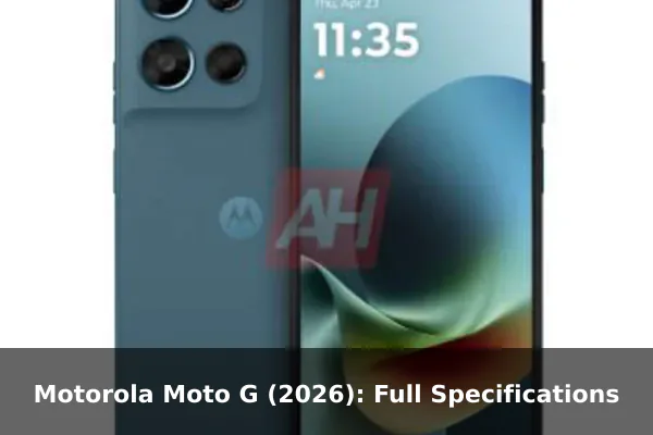 Motorola Moto G (2026): Full Specifications