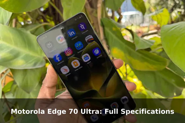 Motorola Edge 70 Ultra: Full Specifications