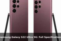 Samsung Galaxy S22 Ultra 5G: Full Specifications
