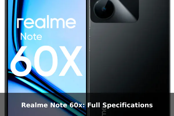 Realme Note 60x: Full Specifications