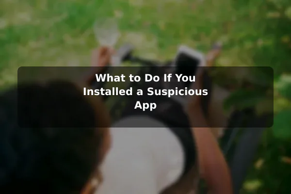 What to Do If You Installed a Suspicious App