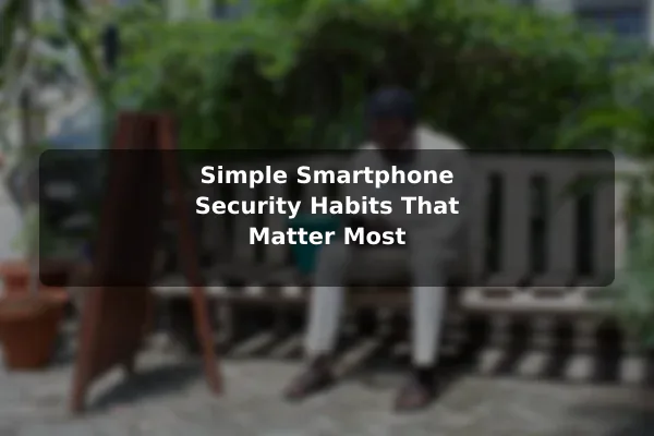 Simple Smartphone Security Habits That Matter Most