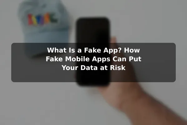 What Is a Fake App? How Fake Mobile Apps Can Put Your Data at Risk