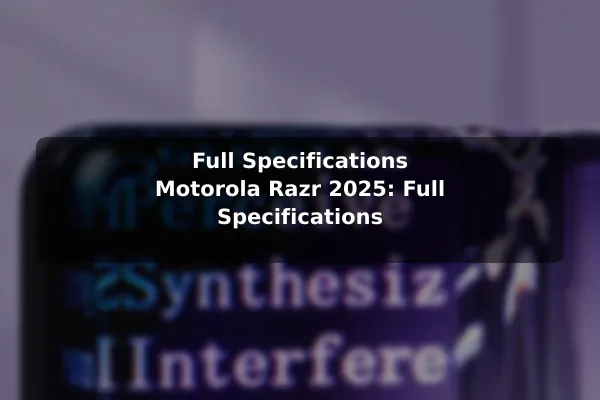 Full Specifications Motorola Razr 2025: Full Specifications