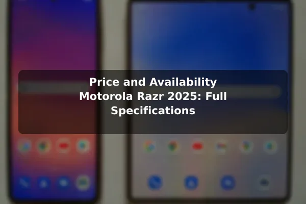 Price and Availability Motorola Razr 2025: Full Specifications